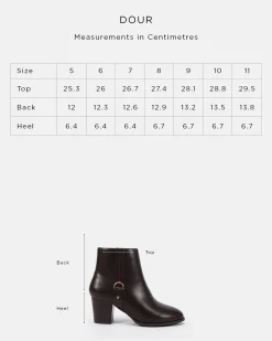 DOUR BLACK Heeled Boots