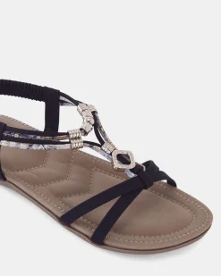 ELDARLING BLACK Strappy Sandals