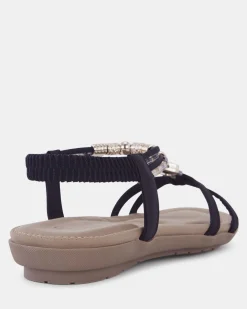 ELDARLING BLACK Strappy Sandals