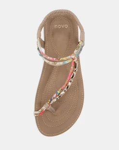 ELSUNNY NEUTRAL Strappy Sandals
