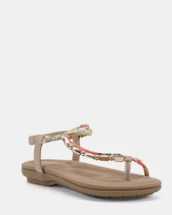 ELSUNNY NEUTRAL Strappy Sandals