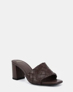FARREN MILK CHOCOLATE Block Heels