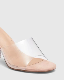 FERRAZ Clear Open Toe Heels