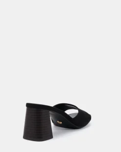 FINELLA Black Suede High Heels