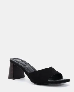 FINELLA Black Suede High Heels