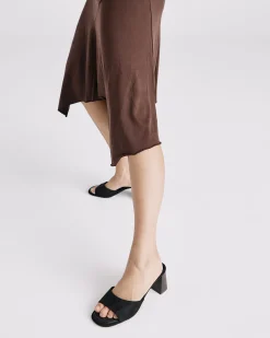 FINELLA Black Suede High Heels