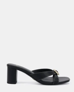 FINNEGAN BLACK Block Heels