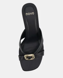 FINNEGAN BLACK Block Heels