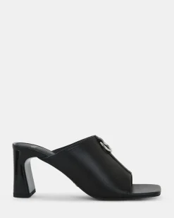 FRODO BLACK Open Toe Heels