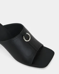 FRODO BLACK Open Toe Heels
