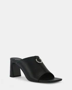 FRODO BLACK Open Toe Heels