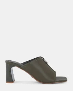 FRODO KHAKI Open Toe Heels