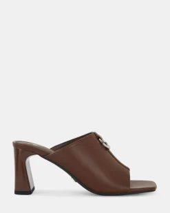 FRODO MILK CHOCOLATE Open Toe Heels
