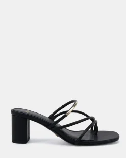 FUMING BLACK Mules