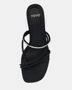 FUMING BLACK Mules