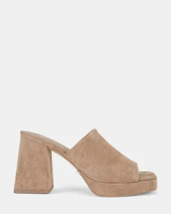 FUTURA CAMEL Open Toe Heels