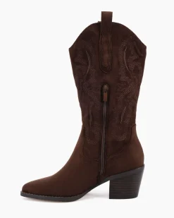 HALLOW ESPRESSO SUEDE Long Boots