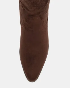 HALLOW ESPRESSO SUEDE Long Boots