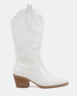 HALLOW WHITE Long Boots