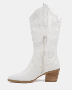 HALLOW WHITE Long Boots