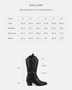HALLOW WHITE Long Boots