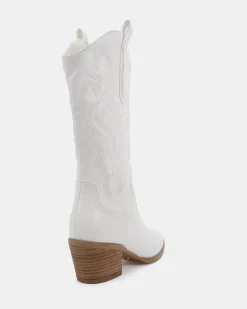 HALLOW WHITE Long Boots