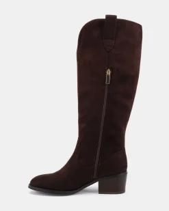 HARLAN ESPRESSO SUEDE Long Boots