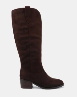 HARLAN ESPRESSO SUEDE Long Boots
