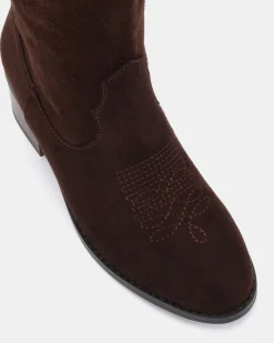 HARLAN ESPRESSO SUEDE Long Boots