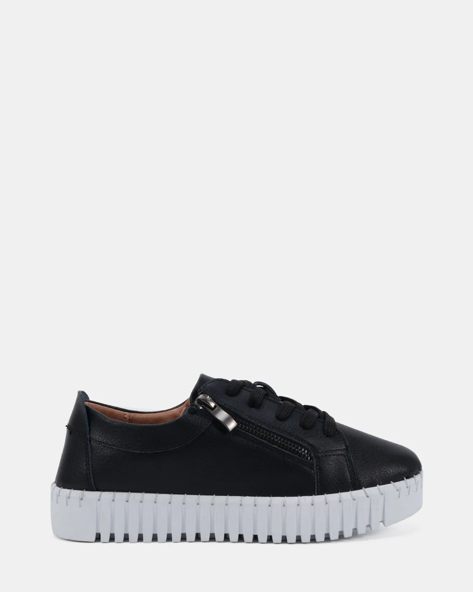 HATTIE RIVERS BLACK Lace Up Sneakers
