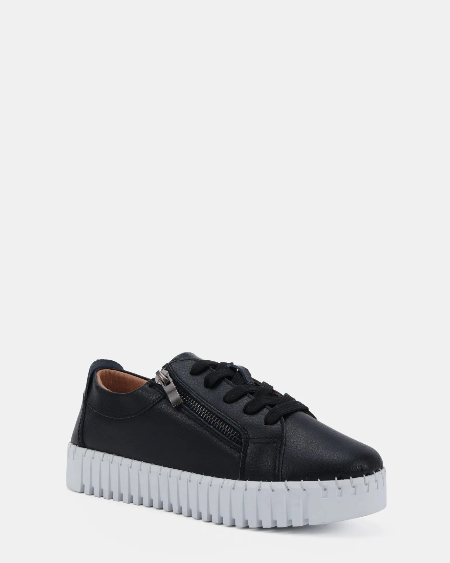 HATTIE RIVERS BLACK Lace Up Sneakers