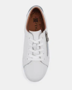 HATTIE RIVERS WHITE Lace Up Sneakers