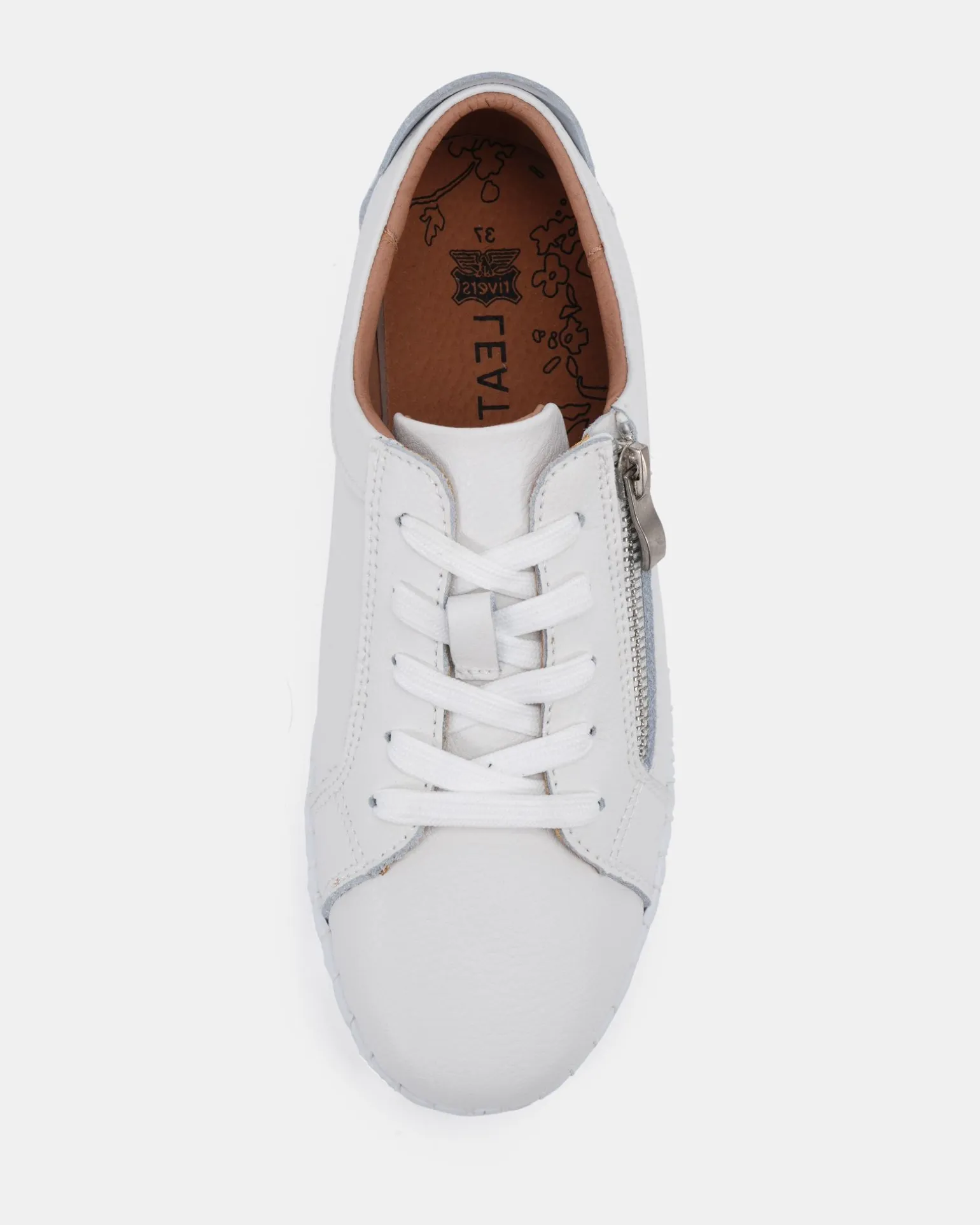 HATTIE RIVERS WHITE Lace Up Sneakers