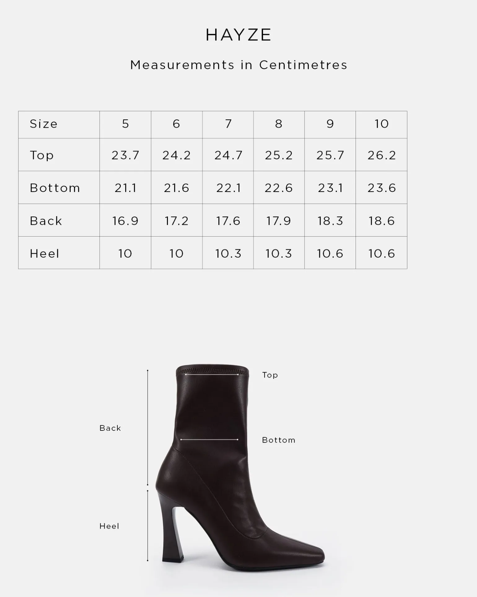 HAYZE BLACK Heeled Boots