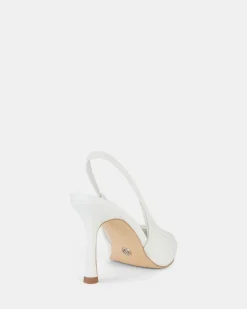 IANTHE WHITE Closed Toe Heels