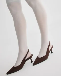 IDINNA ESPRESSO SUEDE Low Heels