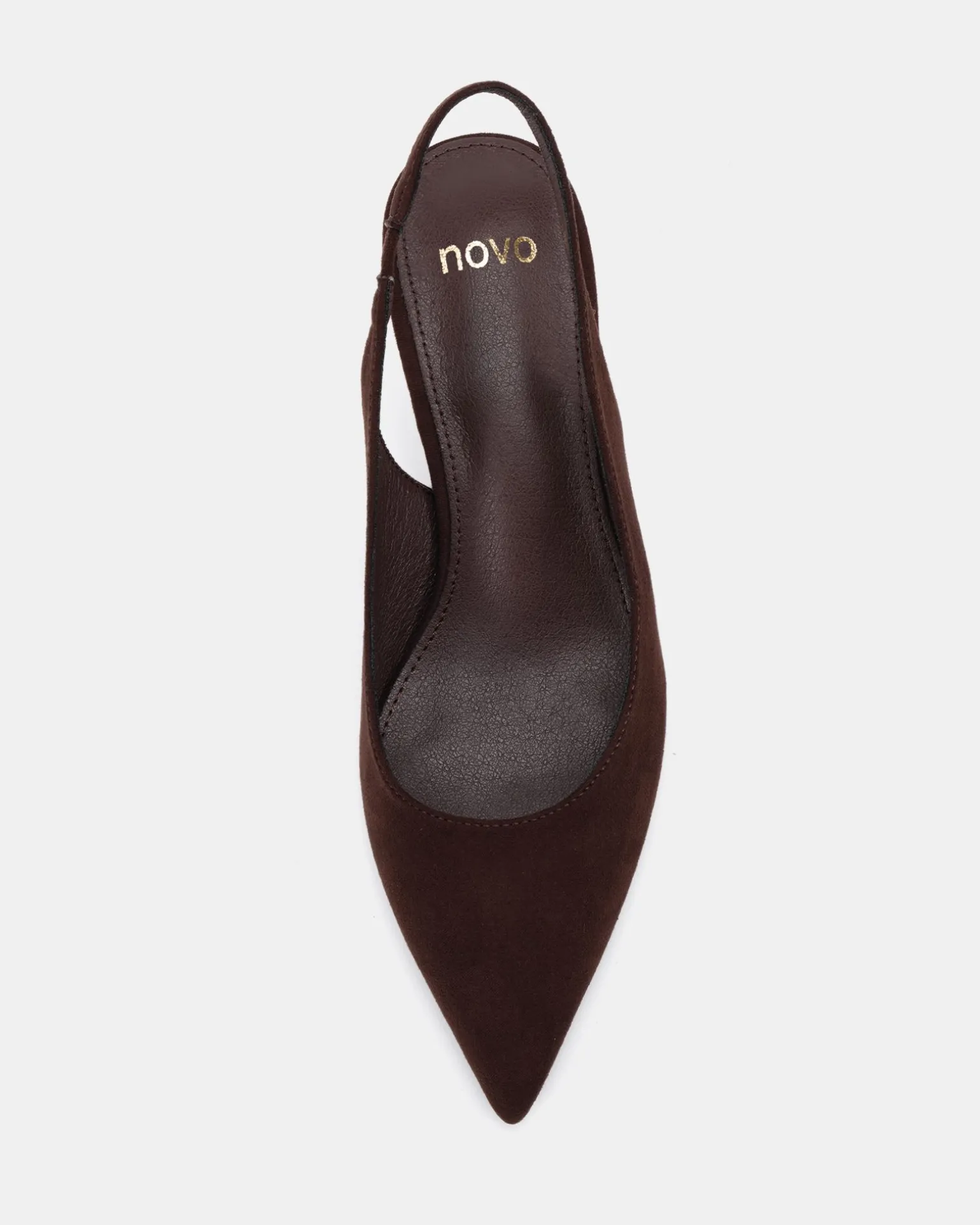 IDINNA ESPRESSO SUEDE Low Heels