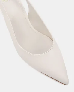 IDINNA White Smooth Low Heels