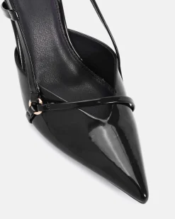 IDLE Black Patent Pumps