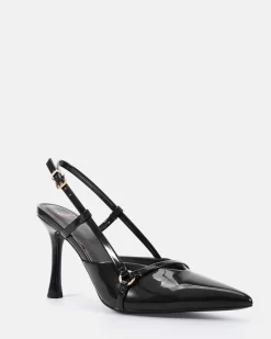 IDLE Black Patent Pumps