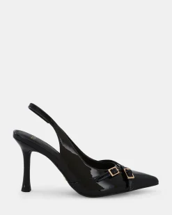 IGGI Black Patent High Heels