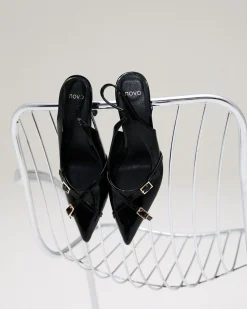 IGGI Black Patent High Heels