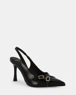 IGGI Black Patent High Heels