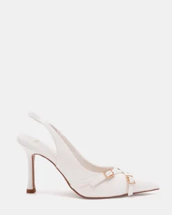 IGGI White Patent Pumps