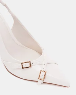 IGGI White Patent Pumps