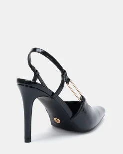 INSPO Black Patent High Heels