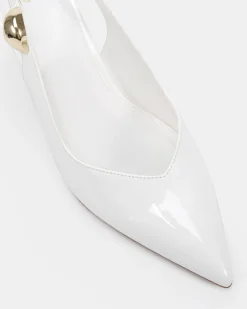 IONIZE White Patent High Heels