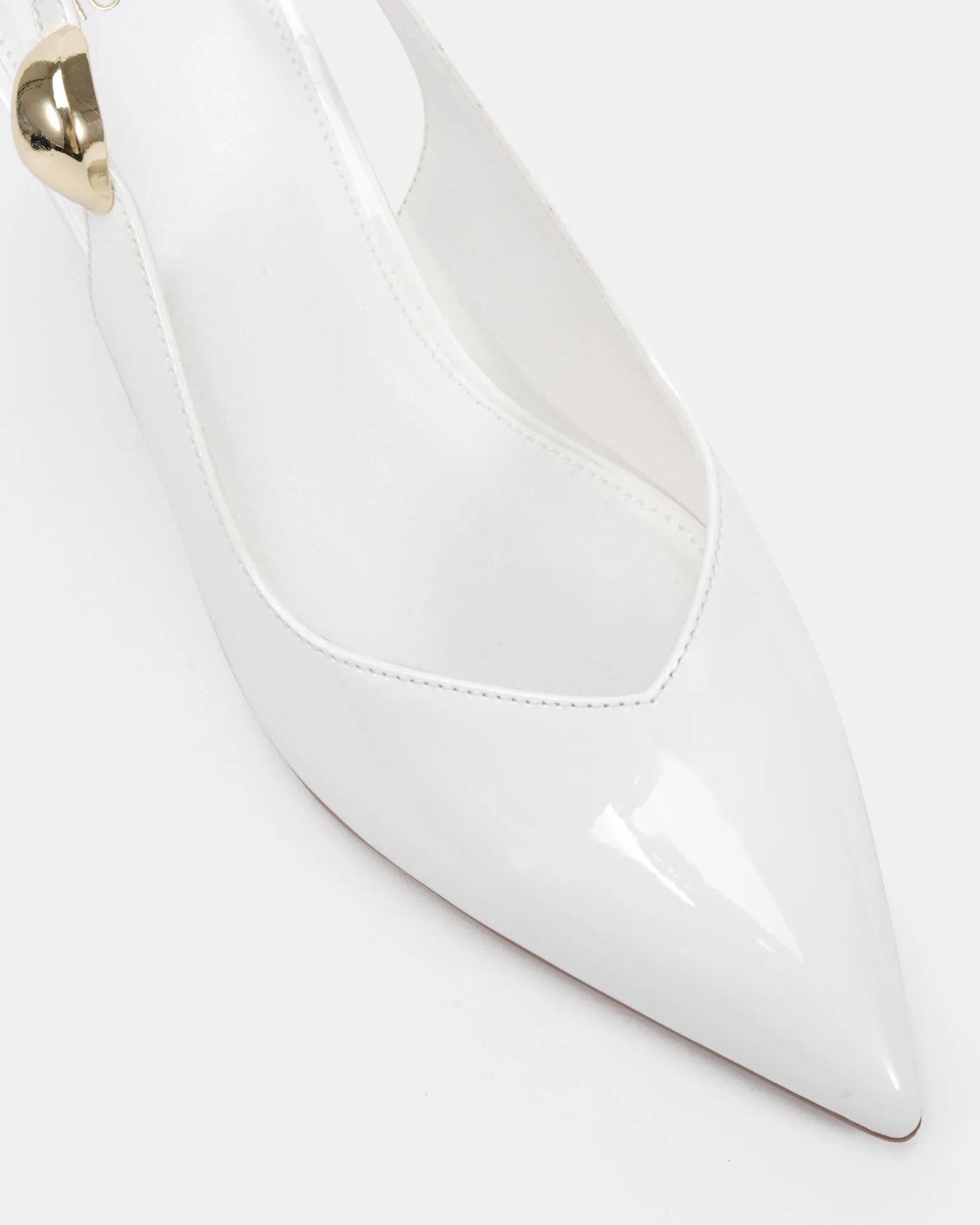 IONIZE White Patent High Heels
