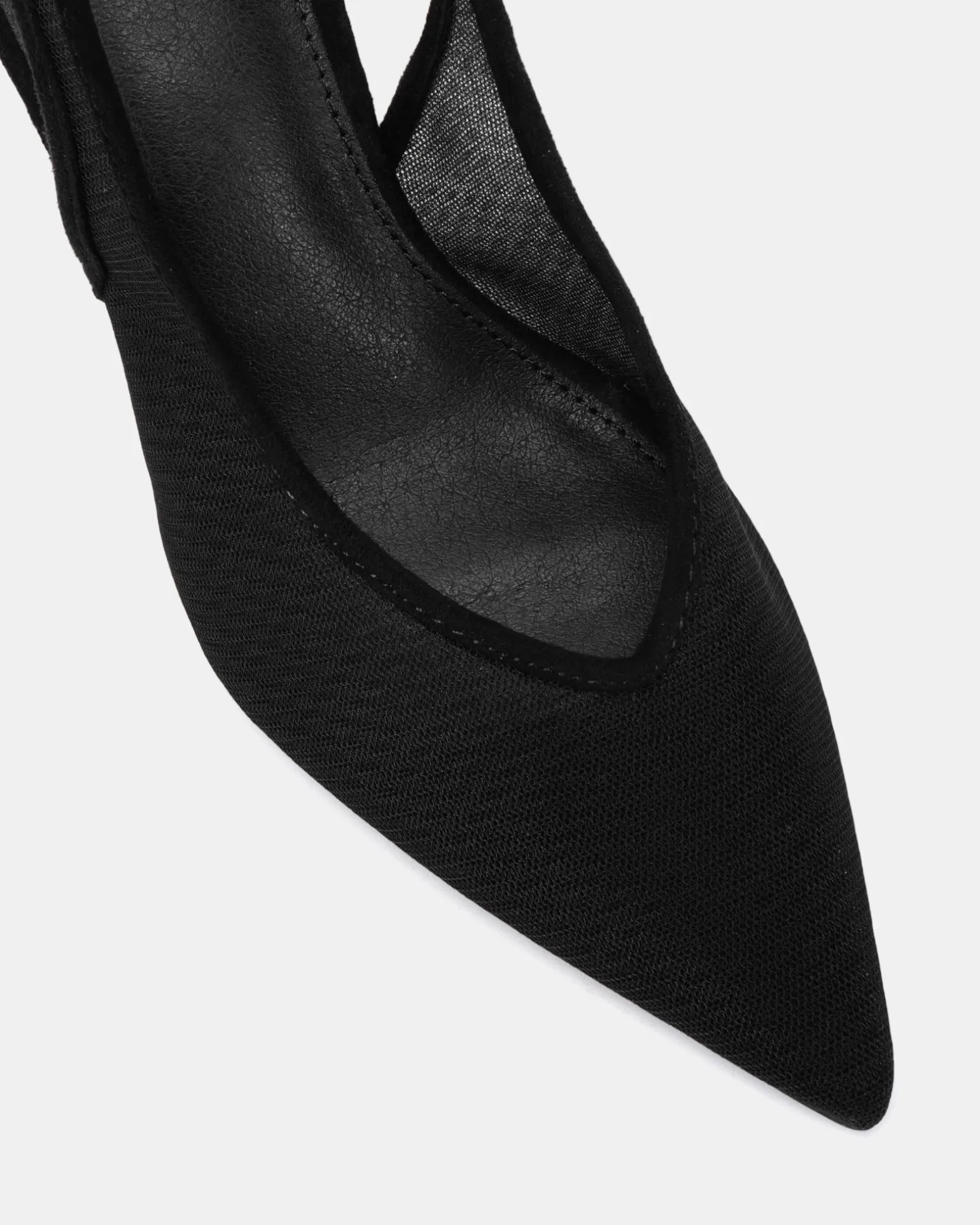 IRAYA Black Mesh Pumps