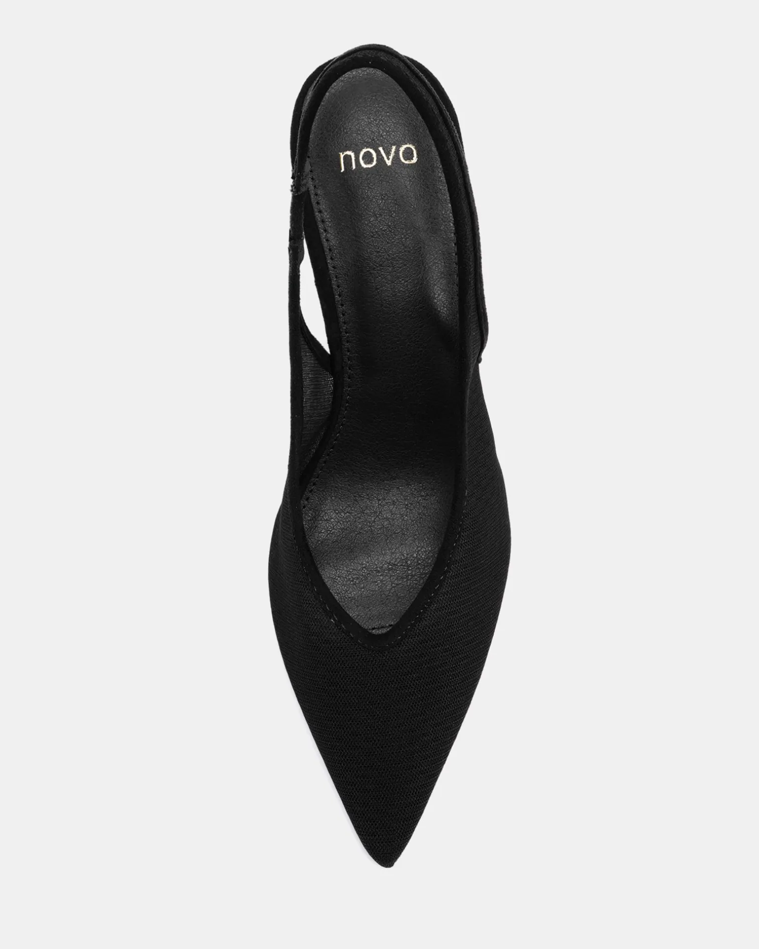 IRAYA Black Mesh Pumps
